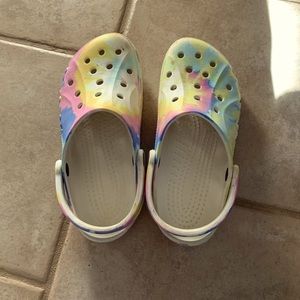 Pastel Rainbow Crocs Size 8W&5M